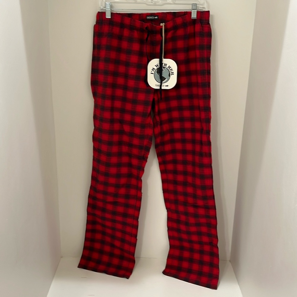 NWT Toad & Co Shuteye Flannel Sleep Pant in Campfire Red, Sz S